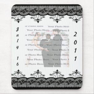 Black Lace Mousepad Muismat