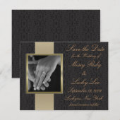 Black Lace Opslag Bericht Aankondiging (Voorkant / Achterkant)