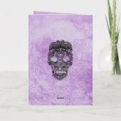 Black Lace Paars Gothic Wedding Programma (Achterkant)