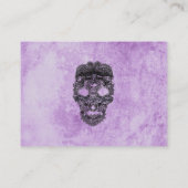 Black Lace Paars Gothic Wedding Table Place Card Plaatskaartje (Achterkant)