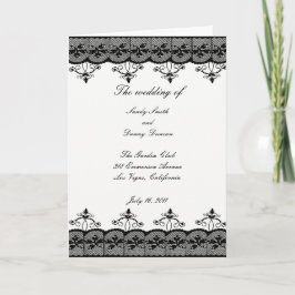 Black Lace Program Kaart