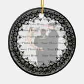 Black Lace Round Ornament (Voorkant)