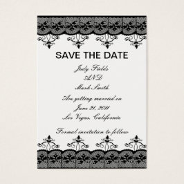 Black Lace Save the Date Kaart