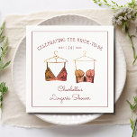 Black Lace Waterverf Lingerie Vrijgezellenfeest Servet<br><div class="desc">Black Lace Waterverf Lingerie Vrijgezellenfeest Paper Party Napkins is uitgerust met elegante zwart-ornge lace-bril met uw persoonlijke lingerie-partij,  panty party of vrijgezellenfeest in elegant script. Personaliseer door de tekst in de verstrekte tekstvakjes uit te geven. Creëer door ©Evco Studio www.zazzle.com/store/evcostudio</div>