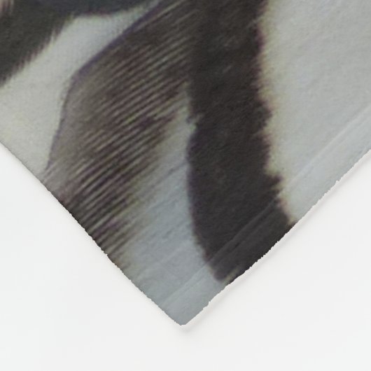 Black Laced Wyandotte Chicken Feather Fleece Deken (Hoek)