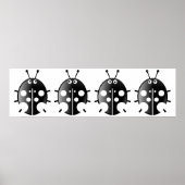 Black Ladybugs Poster (Voorkant)