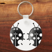 Black Ladybugs Sleutelhanger (Voorkant)