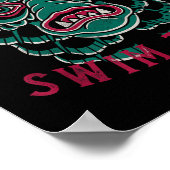 Black Lagoon Swim Team - traditionele tatoeage Poster (Hoek)