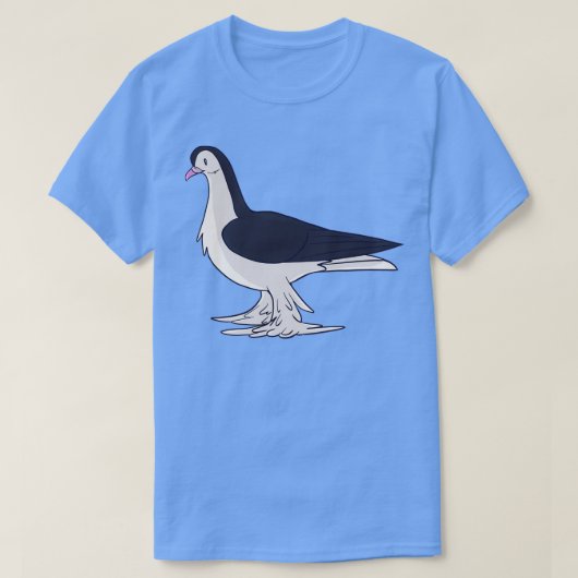Black Lahore Pigeon T-shirt (Design voorkant)