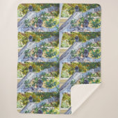 Black Langur Monkeys Eating, Lge Sherpa Blanket Sherpa Deken (Voorkant)