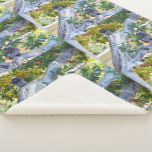 Black Langur Monkeys Eating, Lge Sherpa Blanket Sherpa Deken (3/4)