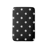 Black Large Stars Bath Mat (Voorkant Verticaal)