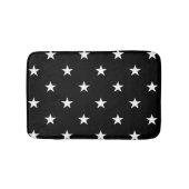Black Large Stars Bath Mat (Voorkant)