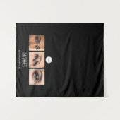 Black Lashes Studio Foto Collage Beurs Wandkleed (Voorkant (horizontaal))