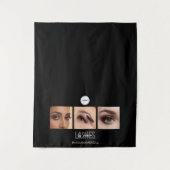 Black Lashes Studio Foto Collage Beurs Wandkleed (Voorkant)