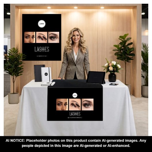 Black Lashes Studio Foto Collage Beurs Wandkleed