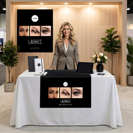 Black Lashes Studio Foto Collage Beurs Wandkleed