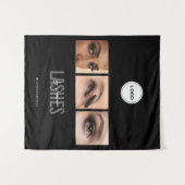 Black Lashes Studio Foto Collage Handelsbeurs Wandkleed (Voorkant (horizontaal))