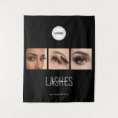 Black Lashes Studio Foto Collage Handelsbeurs Wandkleed (Voorkant)