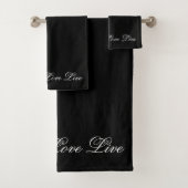 Black Laugh Live Love Handdoek Set (Insitu)