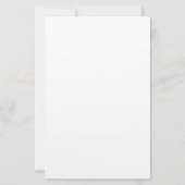 Black laurel wreath monogrammed briefpapier (Achterkant)