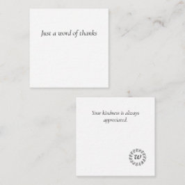 Black laurel wreath monogrammed notitiekaartje