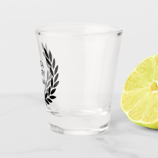 Black Laurel Wreath Shot Glas (Rechts)