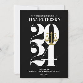 Black Law School Afstuderen Kaart