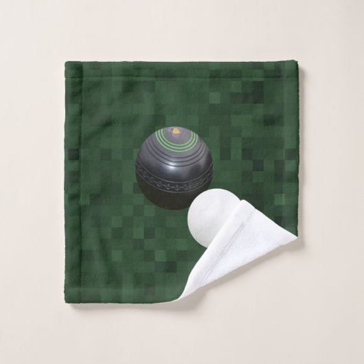 Black Lawn Bowl en Jack on Green Washandje (Wasdoekje)