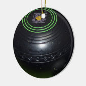 Black Lawn Bowl Keramisch Ornament (Links)