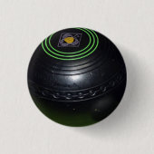 Black Lawn Bowl Ronde Button 3,2 Cm (Voorkant)