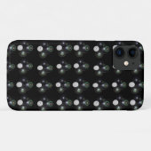 Black Lawn Bowls And Jacks Pattern, Case-Mate iPhone Case (Achterkant (horizontaal))