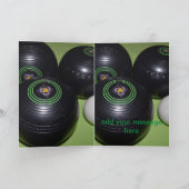 Black Lawn Bowls, Birthday Kaart (Binnen)