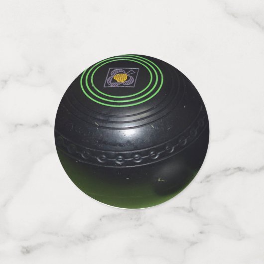 Black Lawn Bowls Confetti (Kleine voorkant)