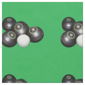 Black Lawn Bowls on Green Stof (Close Up)
