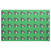 Black Lawn Bowls on Green Stof (Fat Quarter)
