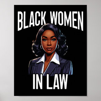 Black Lawyer African American Attorney Black Histo Poster