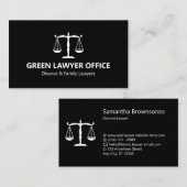 Black Lawyer Law Kantoor Visitekaartje (Voorkant / Achterkant)