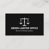 Black Lawyer Law Kantoor Visitekaartje (Voorkant)