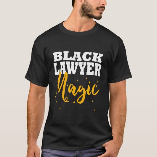Black Lawyer Magic Afro-Amerikaanse advocaat Law S T-shirt (Voorkant)