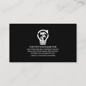 Black Layer White Home Handyman Tools Visitekaartje (Achterkant)