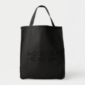 Black le Cooqui Monstre Tote Bag (Voorkant)
