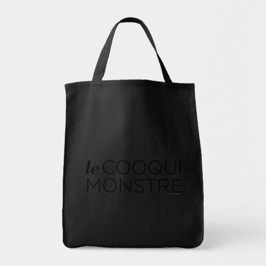 Black le Cooqui Monstre Tote Bag (Voorkant)