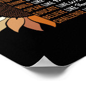 Black Leader Zwart Geschiedenis Maand Droom Zoals  Poster (Hoek)