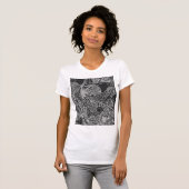 Black leafs t-shirt (Voorkant volledig)