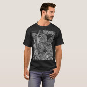 Black leafs t-shirt (Voorkant volledig)