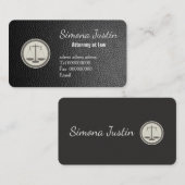 Black Leather advocaat visitekaartje (Voorkant / Achterkant)