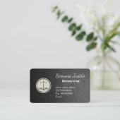 Black Leather advocaat visitekaartje (Staand voorkant)