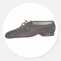 Black Leather Jazz Shoe Dance Teacher Class