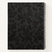 Black Leather Paisley Notitieboek (Achterkant)